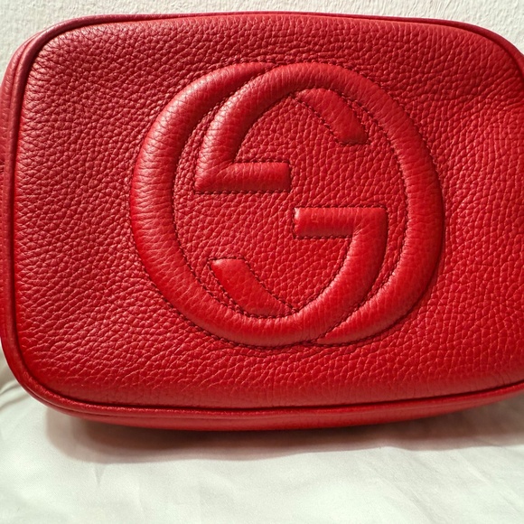 Gucci Soho Disco Crossbody Small Red Leather - Picture 8 of 16